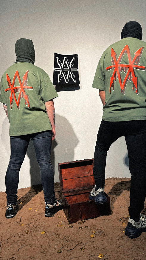 T-Shirt Green Drippy Logo