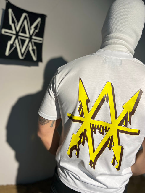 T-Shirt White Drippy Logo
