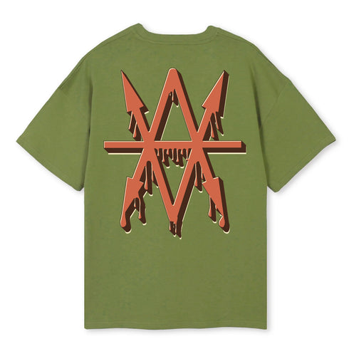T-Shirt Green Drippy Logo