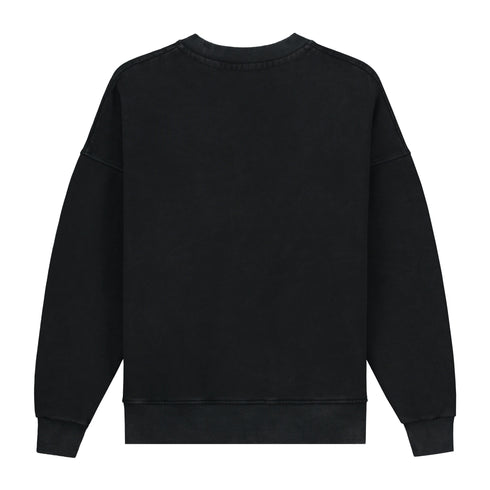 Sweater Stone Washed Grey Basic White