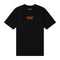 T-Shirt Black Painted Logo Orange