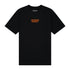 T-Shirt Black Painted Logo Orange