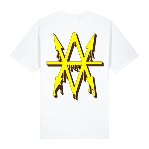 T-Shirt White Drippy Logo